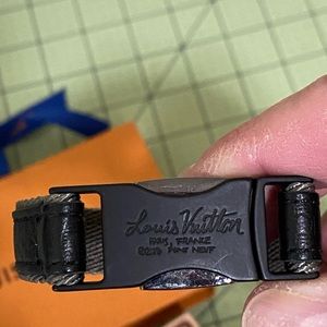 Louis Vuitton authentic designer black bracelet